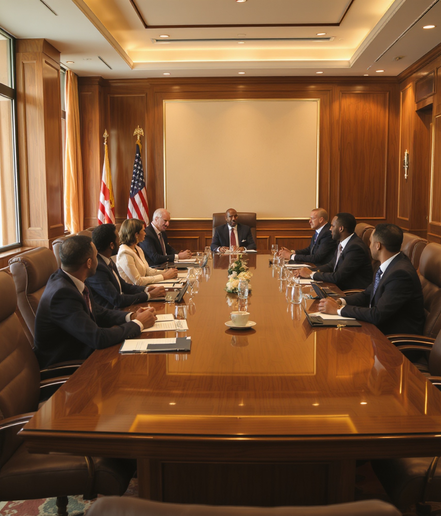 Government meeting room furnished by Sumner